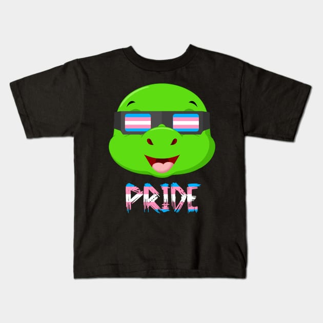 Turtle Transgender Flag Lgbt Kids T-Shirt by MarrinerAlex